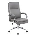 Officesource Arc Collection Executive High Back with Fixed Arms and High Crown Chrome Frame 514VGR